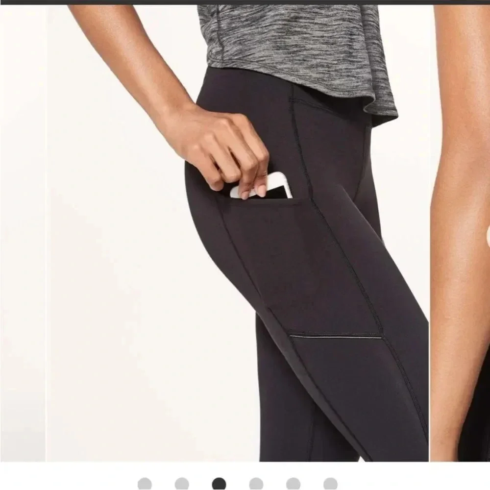 Lululemon Black Speed Up Tight *Full-On Luxtreme 28